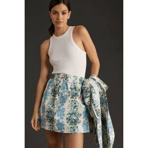 CLARE V Theo Floral Mini Skirt Size XXL NEW NWT